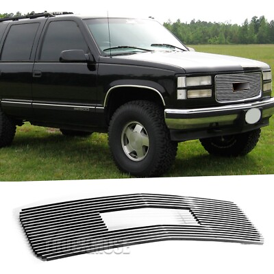 #ad polished Grill For 94 99 GMC Yukon Suburban Pickup Front Billet Grille 95 96 97 $62.98