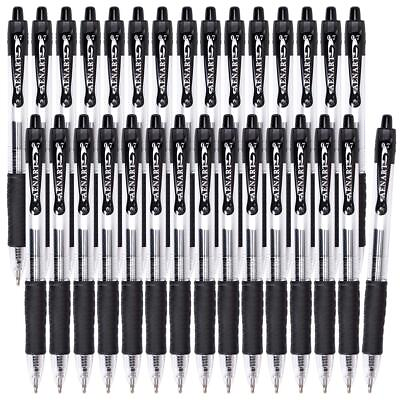 Gel Pens 30 Pack Black Gel Pen Fine Point Retractable Gel Ink Rollerball Pens #ad $14.62