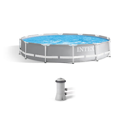 #ad Intex 26711EH 12 foot x 30 inch Prism Frame Above Ground Swimming Pool with Pump $141.99