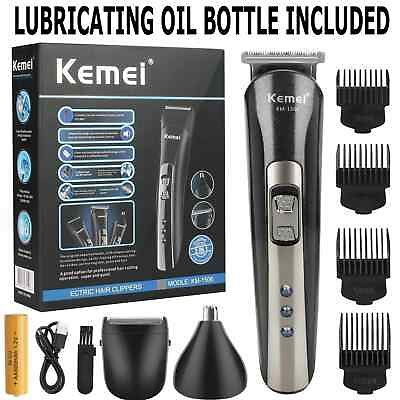 #ad Kemei Professional Hair Clippers Cordless Trimmer Beard Cutting Machine Barber $9.95