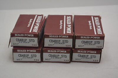 #ad Lot of 6 Open Box Sealed Power Engine Connecting Rod Bearing 2130CP CB481P STD $30.00