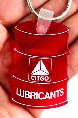 #ad #ad Citgo Lubricants Campbell Oil Co Keychain Vintage Akron Massillon OH *Hc53 $15.62