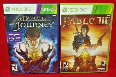 #ad Fable III 3 The Journey Games XBOX 360 Game Lot Working $18.99