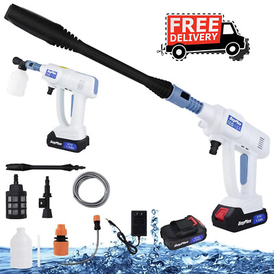 #ad Cordless High Pressure Washer Spray Water Gun Car Washing Cleaning Machine Kit $39.96