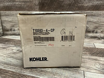 #ad Kohler T10593 4 CP Bancroft Thermostatic Shower Valve Trim In Polished Chrome $94.99
