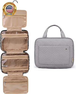 #ad #ad Toiletry Bag Travel Bag with Hanging Hook Water Resistant Makeup Cosmetic Bag T $44.06