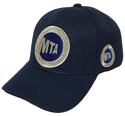 #ad MTA BASEBALL HAT COLOR ALL NAVY BLUE ADJUSTABLE NEW HAT $25.00