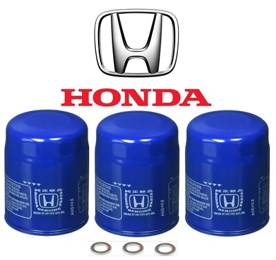 3 SET NEW Genuine OEM Honda Acura Oil Filter Plug washer 15400 PLM A02 ⭐⭐⭐⭐⭐ $39.95