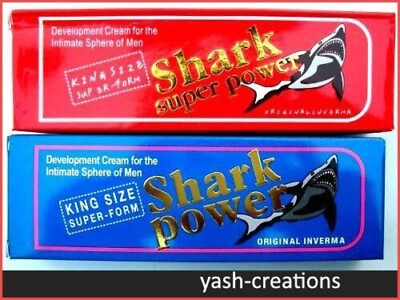 #ad 2 Pack Shark Power King Size Super Form Cream Natural Enlargement Cream For Men $62.46