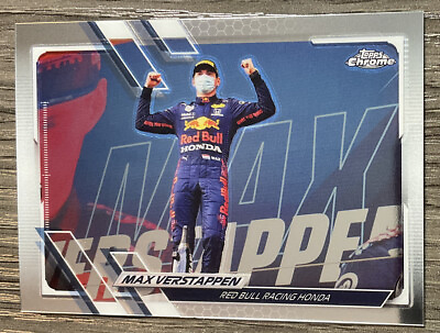 #ad 2021 Topps Chrome Formula 1 Red Bull Racing Honda Max Verstappen #48 🔥 $9.99
