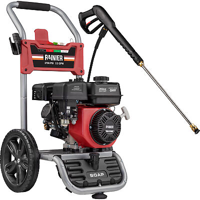 #ad Rainier 2700 PSI Gas Powered Pressure Washer 2.3 GPM with Soap Tank $249.00