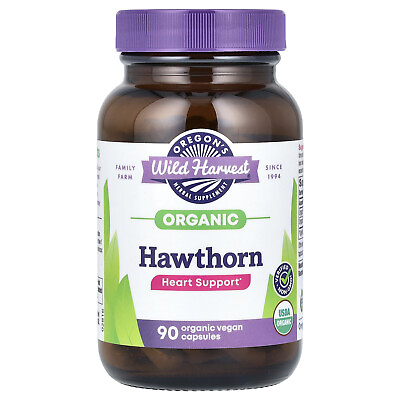 #ad Oregon s Wild Harvest Hawthorn 90 Vegetarian Capsules Dairy Free Gluten Free $19.24