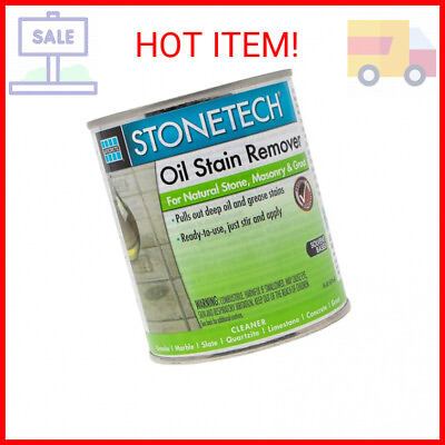 #ad STONETECH Oil Stain Remover Cleaner for Natural Stone Grout amp; Masonry 1 Pint $32.48