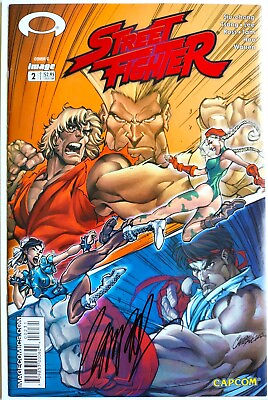 #ad STREET FIGHTER #2 2003 CAMPBELL VARIANT amp; JAY COMPANY RED FOIL EDITIONS SIGNED $99.95