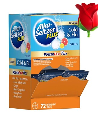 #ad Alka Seltzer Plus Severe Cold and Flu Citrus 72 ct. relieve toughest symptoms $34.99