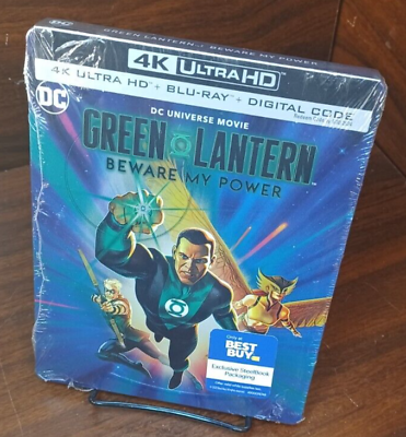 #ad Green Lantern: Beware My Power STEELBOOK 4K Ultra HD Blu Ray NEW Free Samp;H $34.99