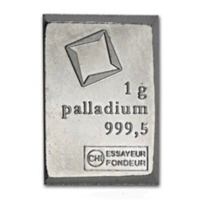 #ad 1 gram Palladium Bar .9995 Fine Bar Valcambi Suisse Palladium CombiBar™ $50.32