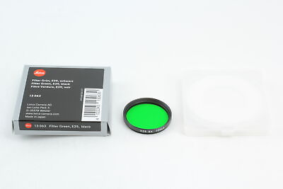 #ad 【Unused】Leica Genuine Color Filter Green E39 Black 13063 From JAPAN $159.99