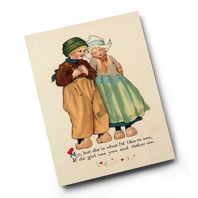 #ad A3 PRINT Vintage Valentine My But Dis is What I#x27;d Like To See GBP 9.99