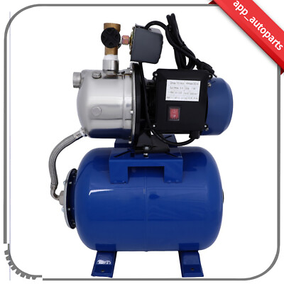 1.5 HP Power Shallow Well Garden Pump with Booster Systemamp;Pressure Tank 1215GPH $160.97