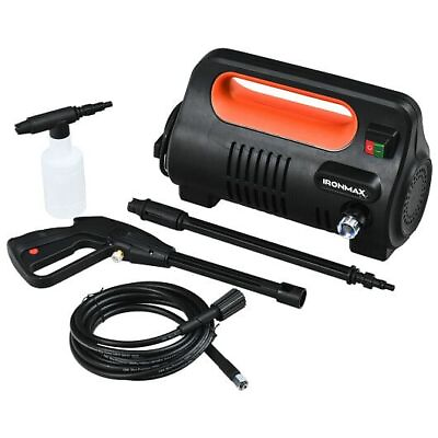 #ad 1800 PSI Portable Electric High Pressure Washer 1.96 GPM 1800 W Orange Color: $155.18
