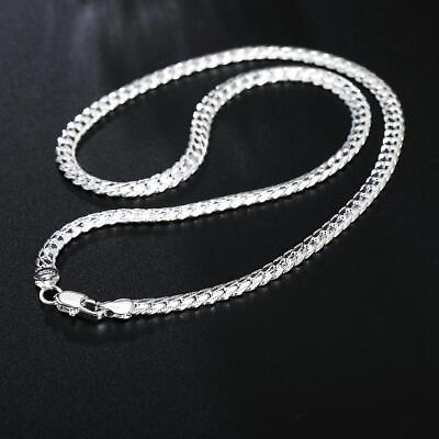 925 Sterling Pure Silver Luxury Brand Design Noble Necklace Chain for Woman amp;men #ad $10.99
