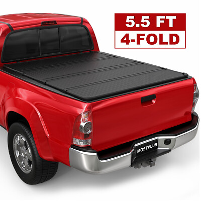 #ad 4 Fold 5.5FT Hard Truck Bed Tonneau Cover For 2007 2013 Toyota Tundra On Top $345.99