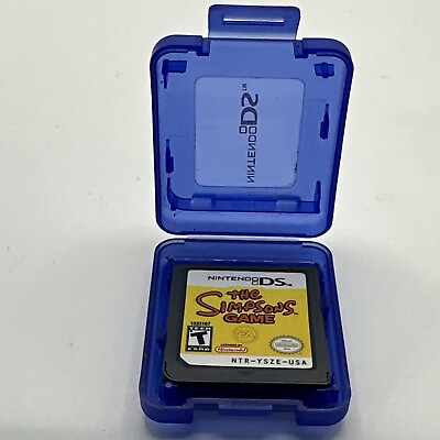 #ad The Simpsons Game Nintendo DS Cartridge Only Tested Working With Blue Case $24.99