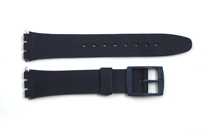 #ad 17mm Men#x27;s Dark Blue Replacement Band Strap fits SWATCH watches $11.40