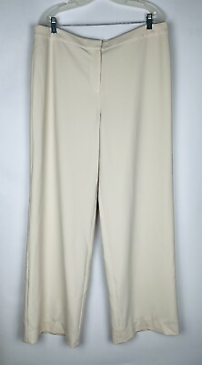 #ad NWT St. John High Rise Wide Leg Palomino Trousers $150.00