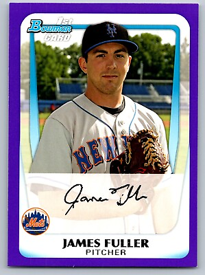 #ad #ad 2011 Bowman Prospects Purple BP51 James Fuller New York Mets Baseball Card $2.49