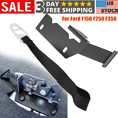 #ad For 2009 2022 Ford F150 F250 F350 Rear Seat Quick Latch Release Kit Black Strap $8.88