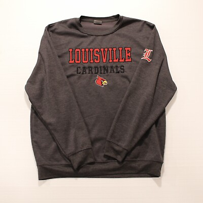 #ad #ad Mens XXL Charcoal Louisville Cardinals Performance Pullover Sweatshirt $13.96