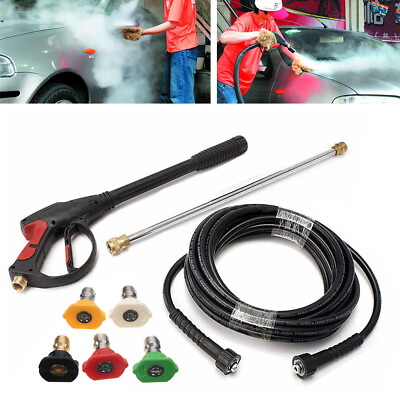 #ad For Craftsman High Pressure Power Washer Spray Gun Wand Hose Kit and 5 Tips NEW $37.00