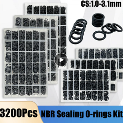 #ad 100Pcs Seal Washer Nitrile Rubber Plumbing Gasket Repair O Ring Oil Resistant $59.28