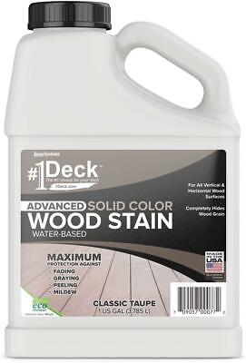 #1 Deck Wood Deck Paint and Sealer Advanced Solid Color Deck Stain for Decks $61.99