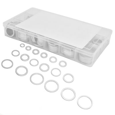 #ad 450Pcs Washer Flat Gasket Set Sealing Plain Oil Kit Hardware Accessories $19.26