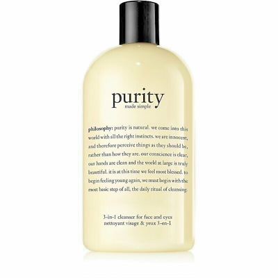 #ad 10 x Philosophy Purity made Simple 3 in 1 Cleanser Face Eyes 10 x 30 ml = 300ml $19.99