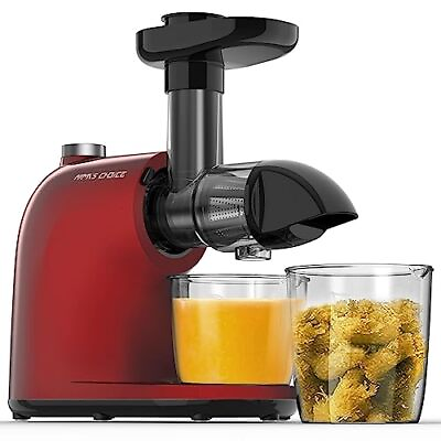 #ad #ad Efficient Masticating Juicer Easy to Clean Cold Press Machine with Reverse Red $88.09