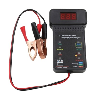 #ad LED Digital Battery Analyzer 12V Car Battery Tester Car Charge Diagnostic Tool $11.97