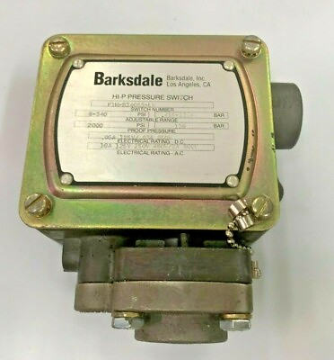 #ad Barksdale P1H Series P1H B340 LV Piston Pressure Switch 6 340 psi $275.00