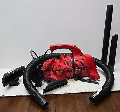 #ad #ad Royal Dirt Devil Hand Vac Plus Vacuum Cleaner Model 08100 Red w Attachments $44.99
