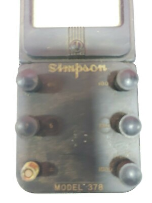 #ad Simpson Model 378 AC Milliamperes Meter Untested FC 27 T K 285 $39.95