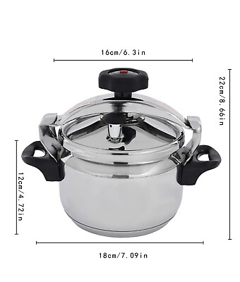 #ad 3L Family Small Mini Pressure Cookers 304 Stainless Steel Pressure Canners 50Kpa $51.00