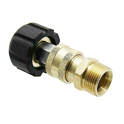 #ad Pressure Washer Hose Connector Adapter Set Quick Connect Gun to Wand M22 to1 4in $10.58