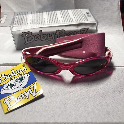 #ad NEW Baby Banz Sunglasses 0 2 Years Old Wrap Around 100% UV Protection PINK $9.00