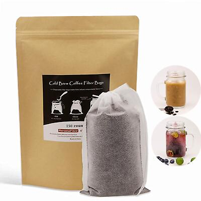 #ad #ad No Mess Cold Brew Coffee Filters 150 Count Single Use Filter Bags Disposabl... $27.26