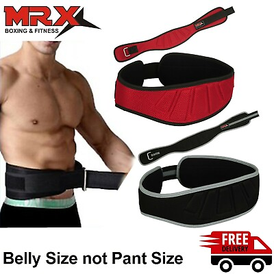 #ad MRX Weight Lifting Belt Training Gym Fitness Bodybuilding Back Support Workout $14.99