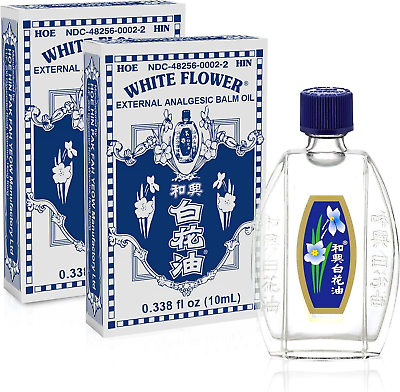 #ad White Flower Balm Oil Hoe Hin Pak Fah Yeow 20 ml Pack of 12 bottles $20.59
