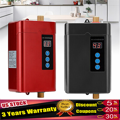 #ad For Whole House Instant Water Heater Hot Water Tankless Heater 3KW with Remote $57.00